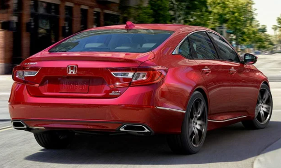 Red Honda Accord on City Street