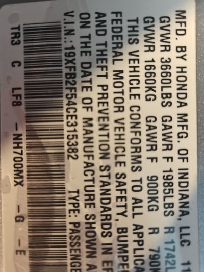 2012 Honda Civic LX