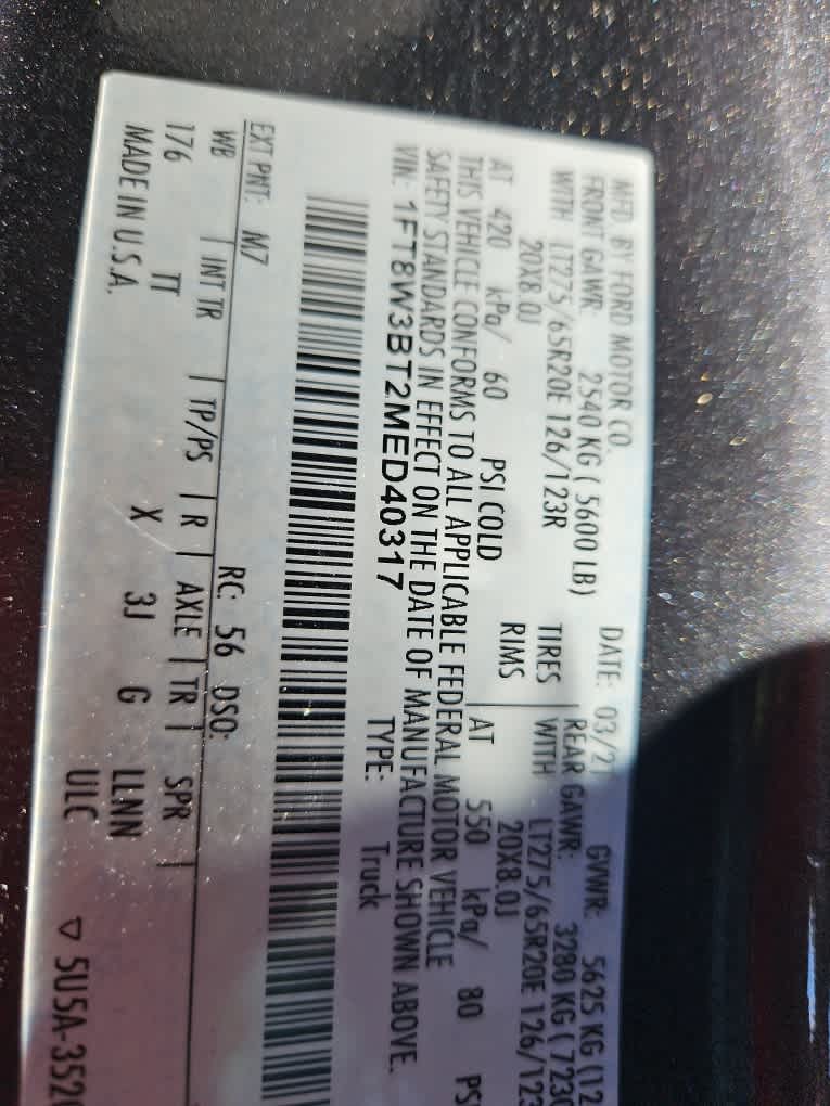 2021 Ford Super Duty F-350 SRW Pickup Limited