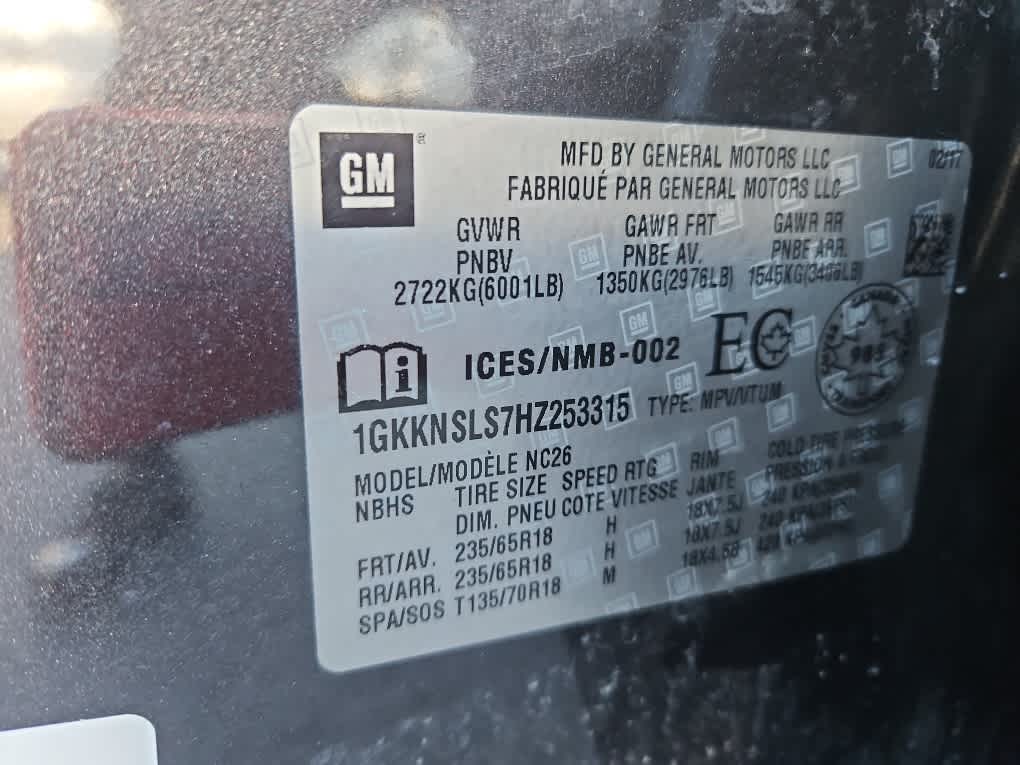 2017 GMC Acadia SLE