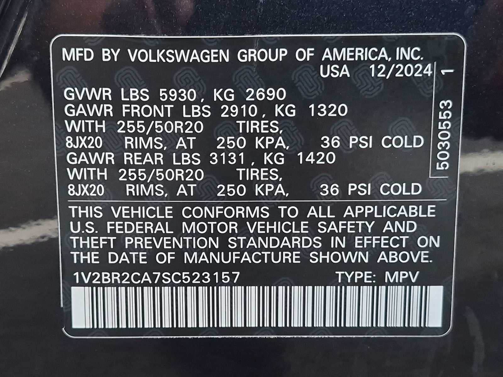 2025 Volkswagen Atlas 2.0T SEL