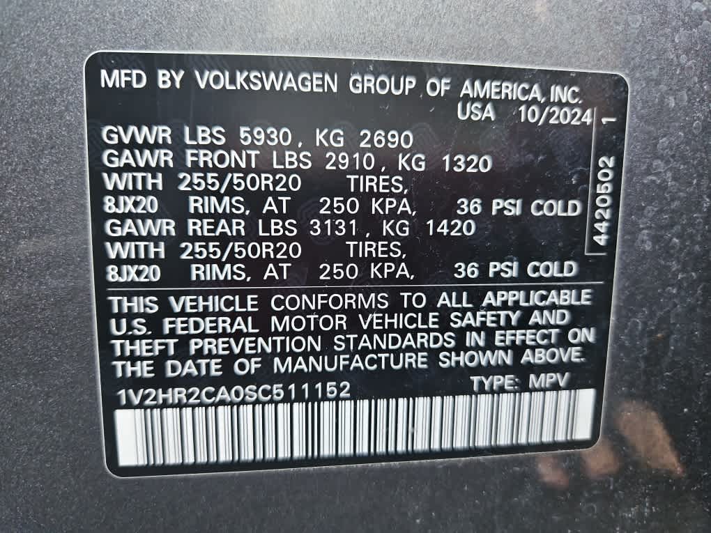 2025 Volkswagen Atlas 2.0T SE w/Technology