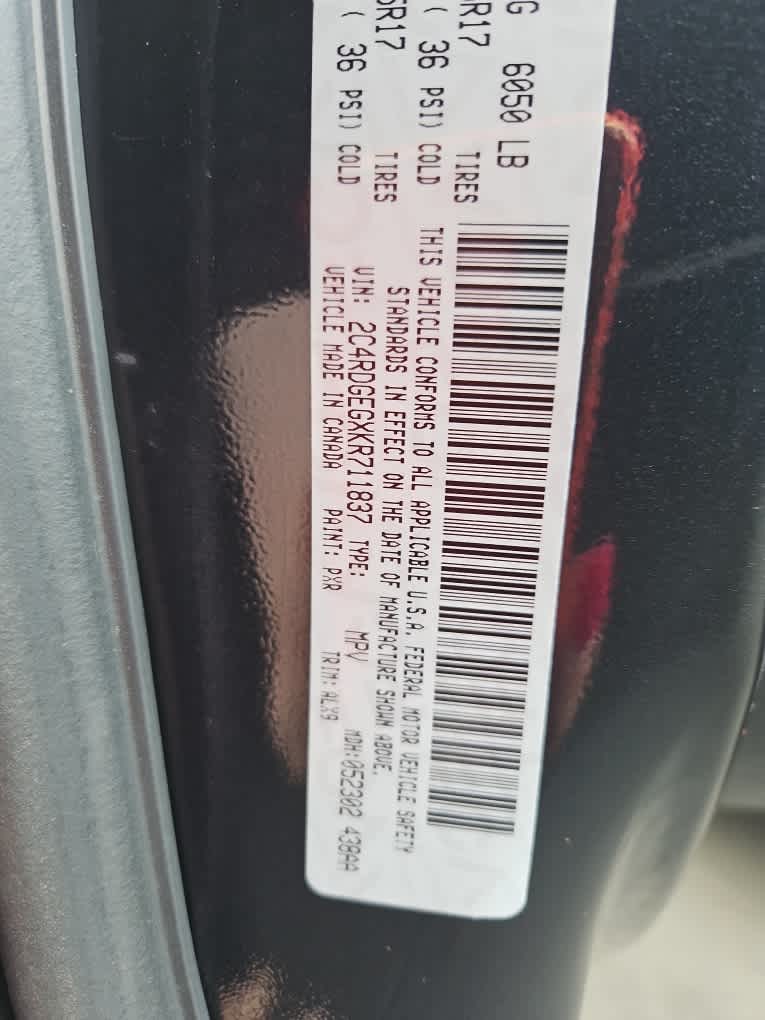 2019 Dodge Grand Caravan GT