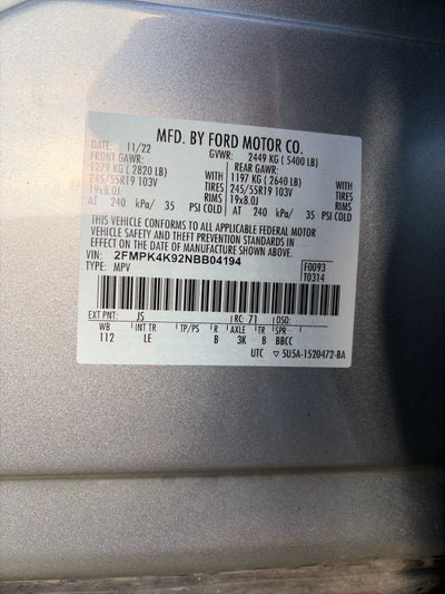 2022 Ford Edge Titanium