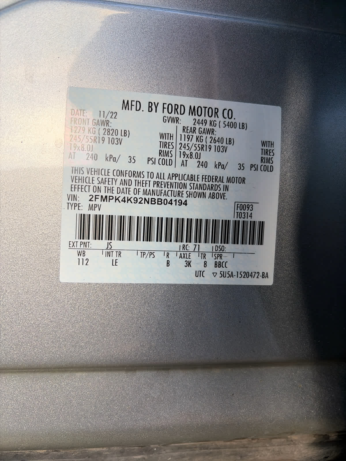 2022 Ford Edge Titanium