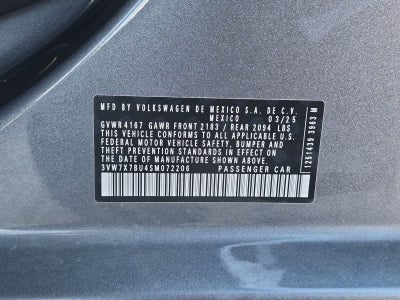 2025 Volkswagen Jetta SE