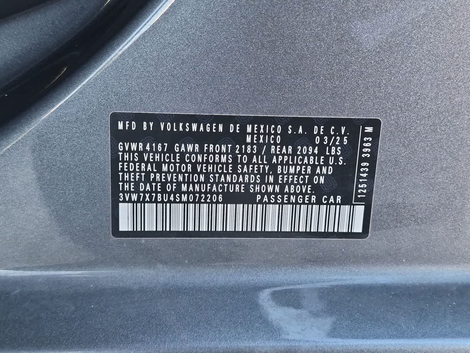 2025 Volkswagen Jetta SE