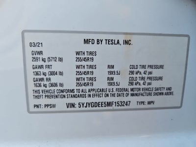 2021 Tesla Model Y Long Range
