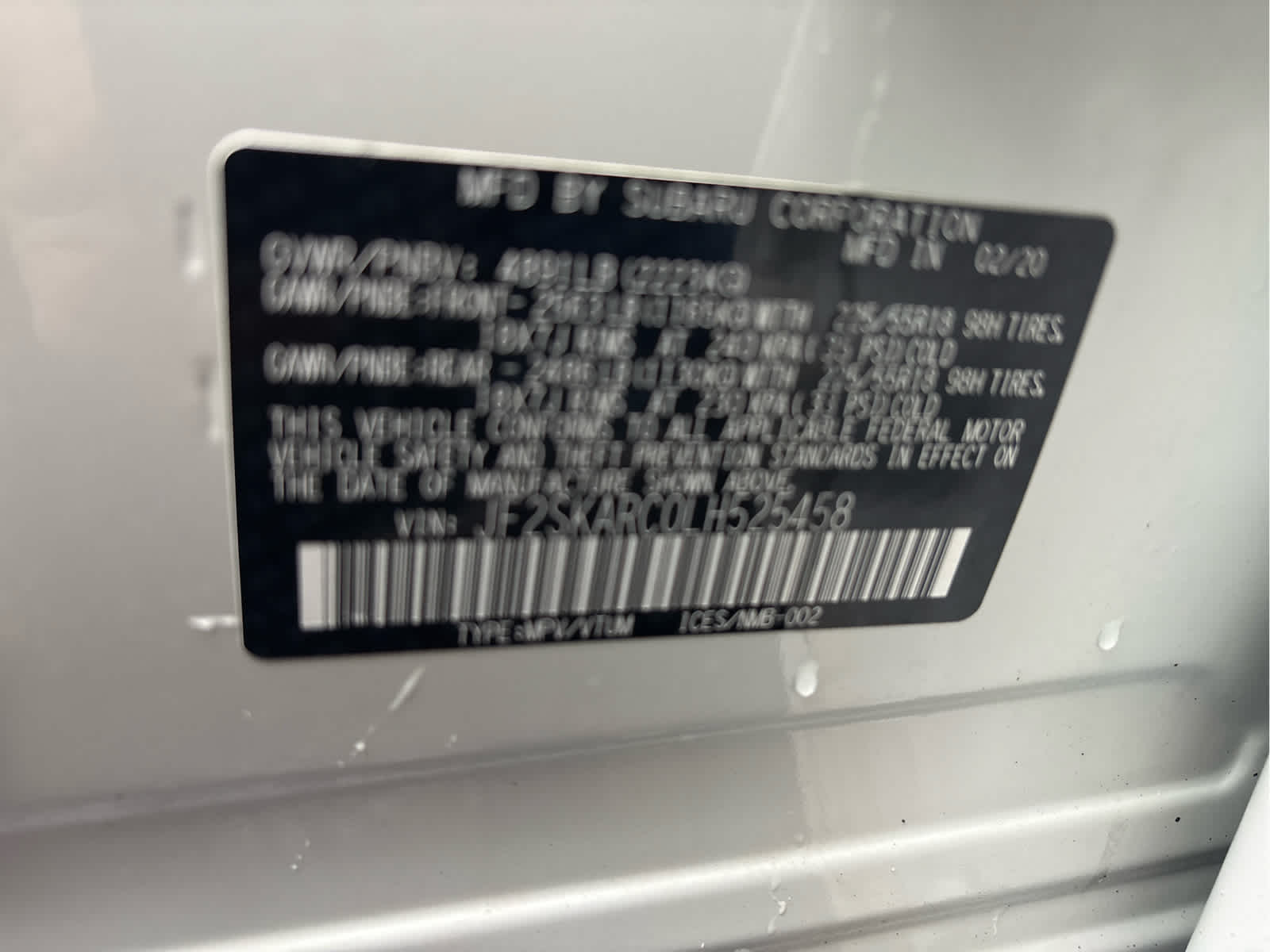 2020 Subaru Forester Sport