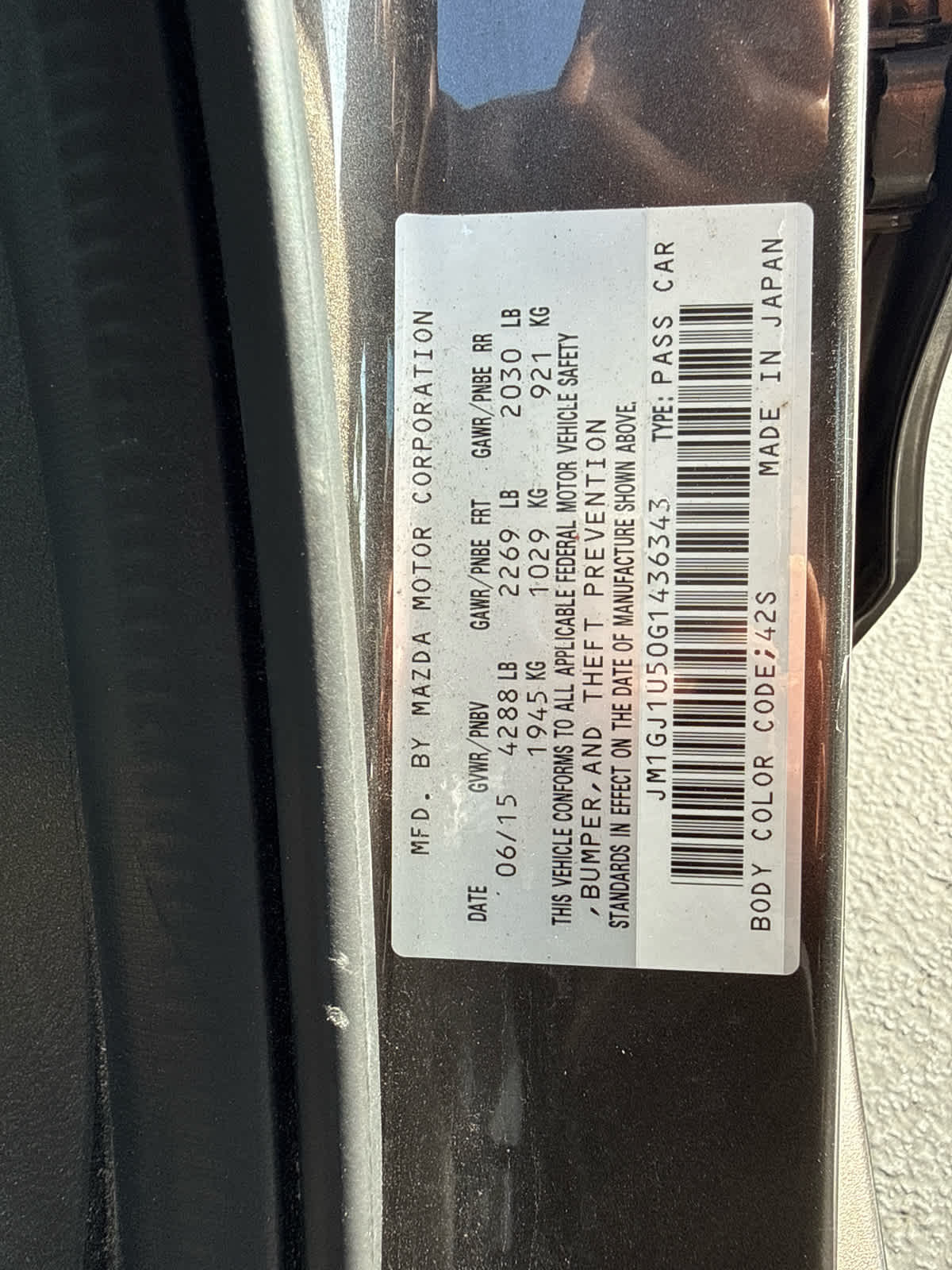 2016 Mazda Mazda6 i Sport