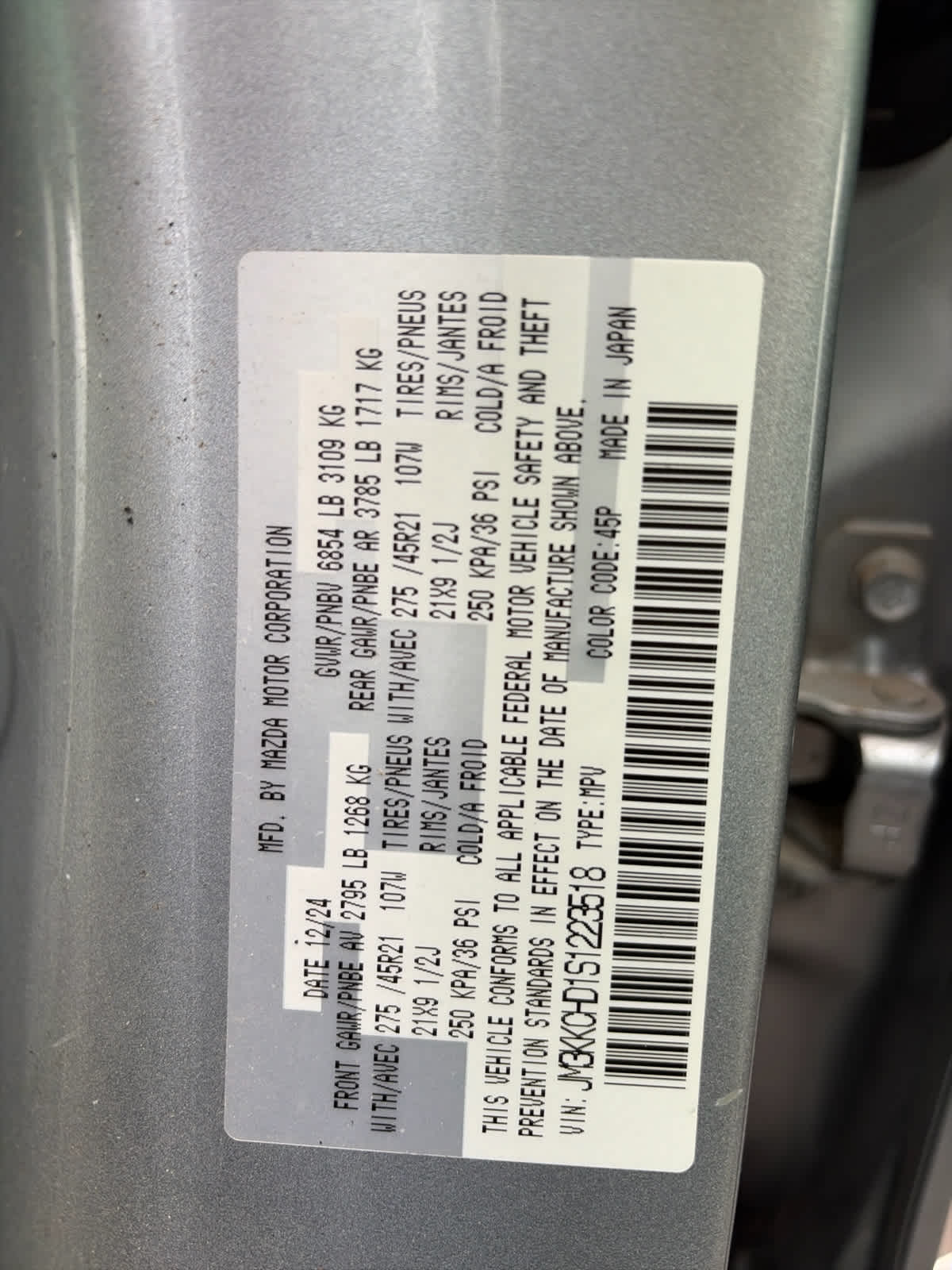 2025 Mazda Mazda CX-90 Premium Sport