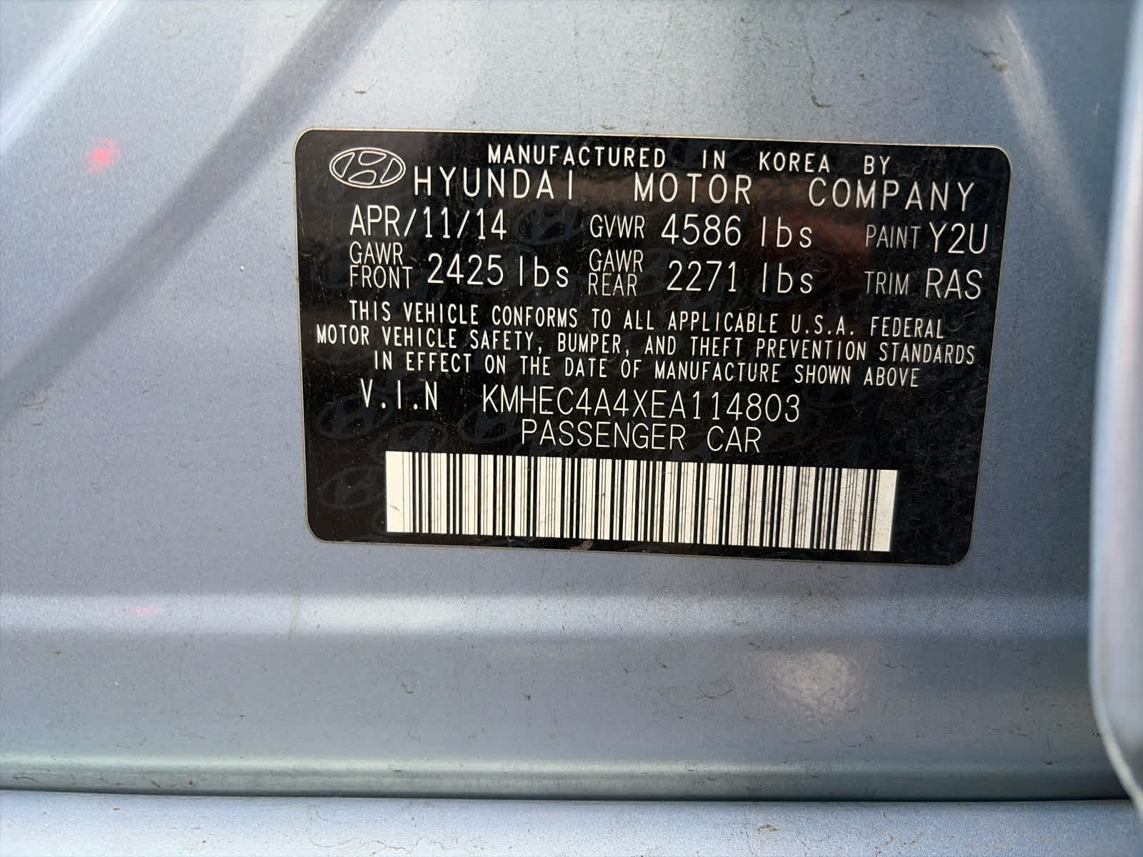 2014 Hyundai Sonata Hybrid Base