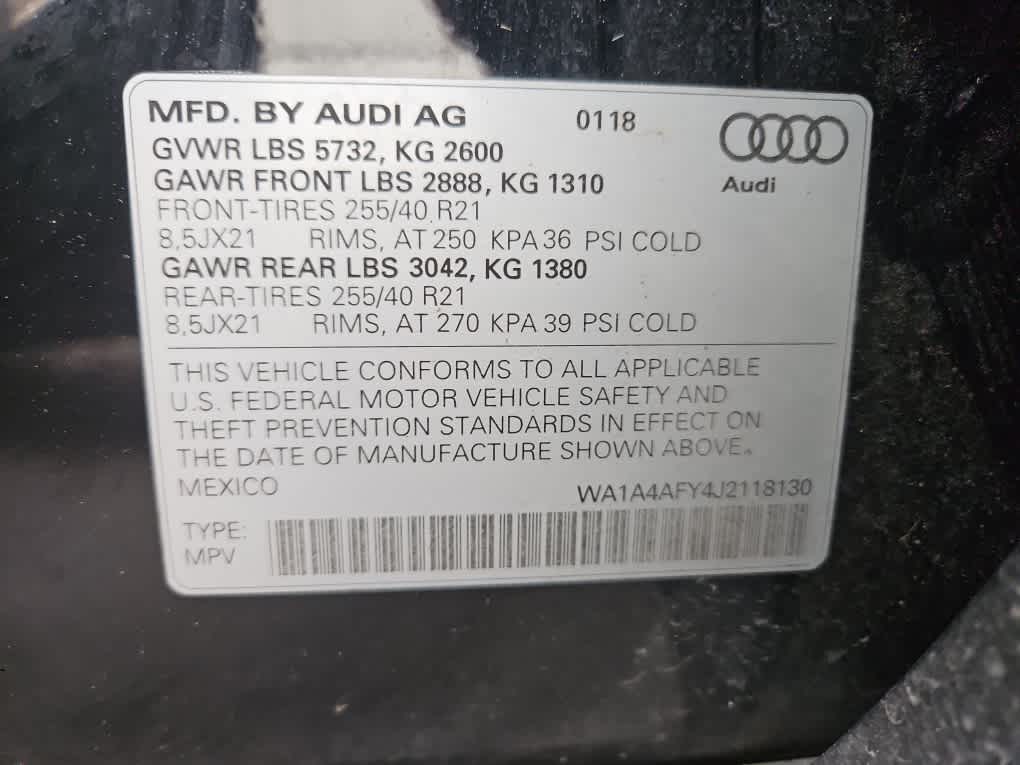 2018 Audi SQ5 Premium Plus
