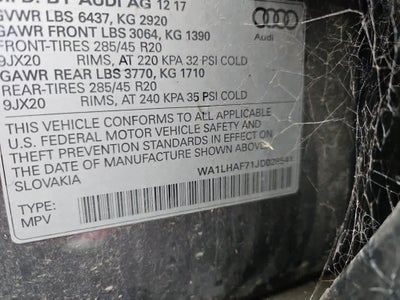 2018 Audi Q7 Premium Plus